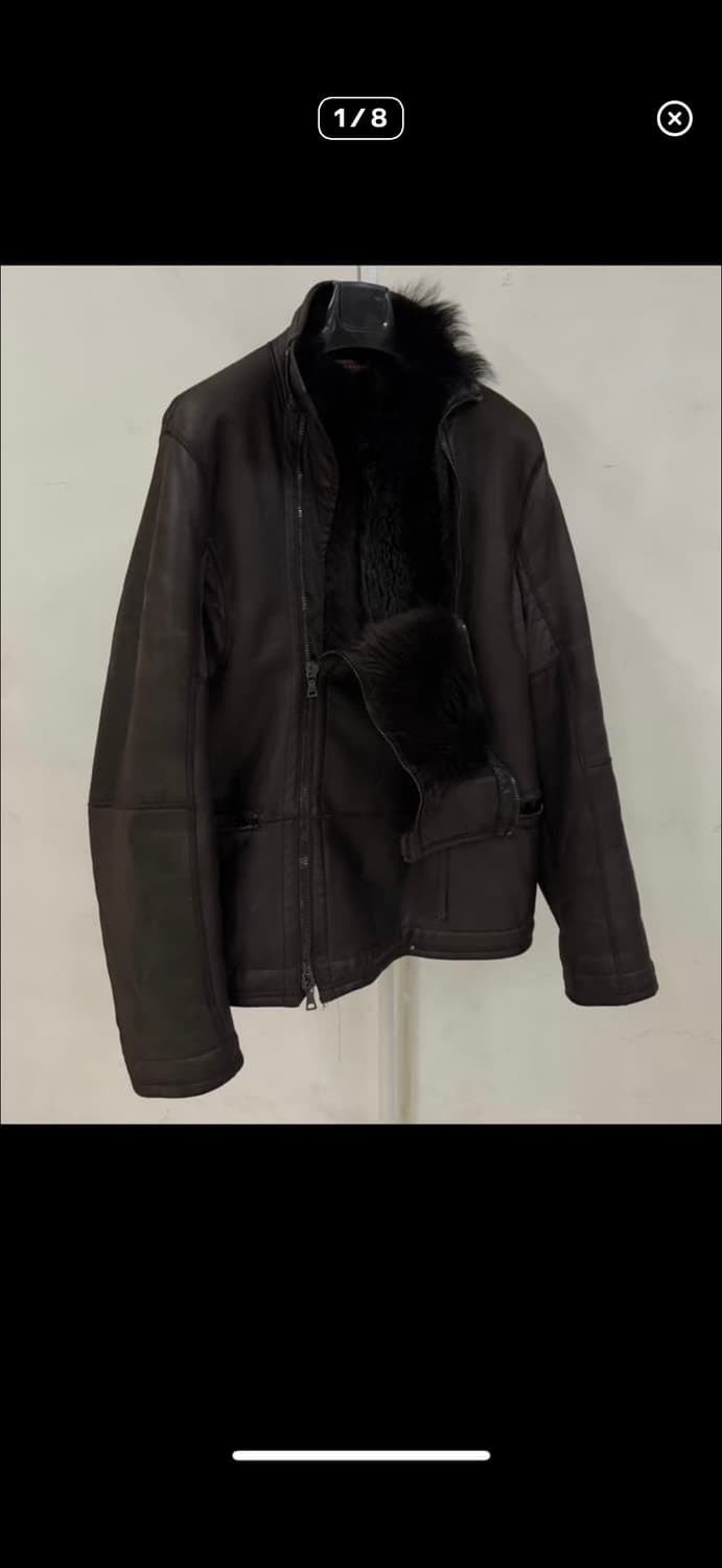 PRADA 00s 아카이브 퍼 자켓 상품이미지1