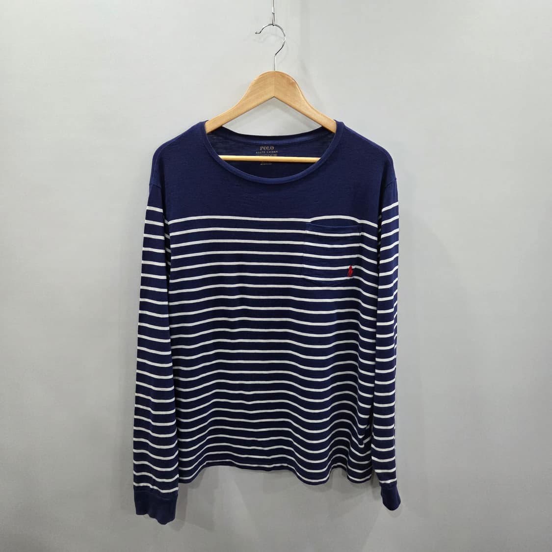 폴로랄프로렌 보이즈 원포켓 스트라이프 롱슬리브 XL/18/20 상품이미지1