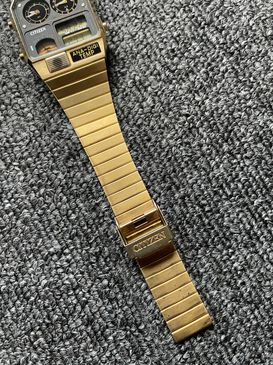 시티즌 아나디지템프 금장 골드 흑판 상품이미지7