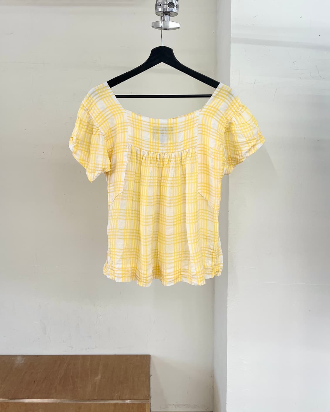 비비안 웨스트우드 옐로우 린넨 쇼트 슬리브 블라우스 상품이미지5