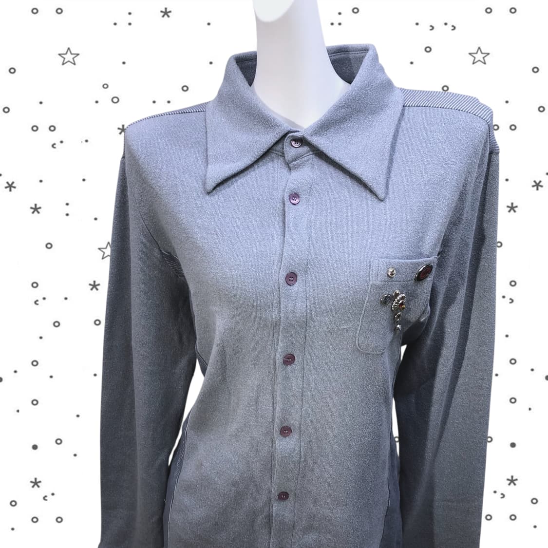 [1] 새제품 다잉브리드 롱 슬리브 니트 셔츠 28 상품이미지2