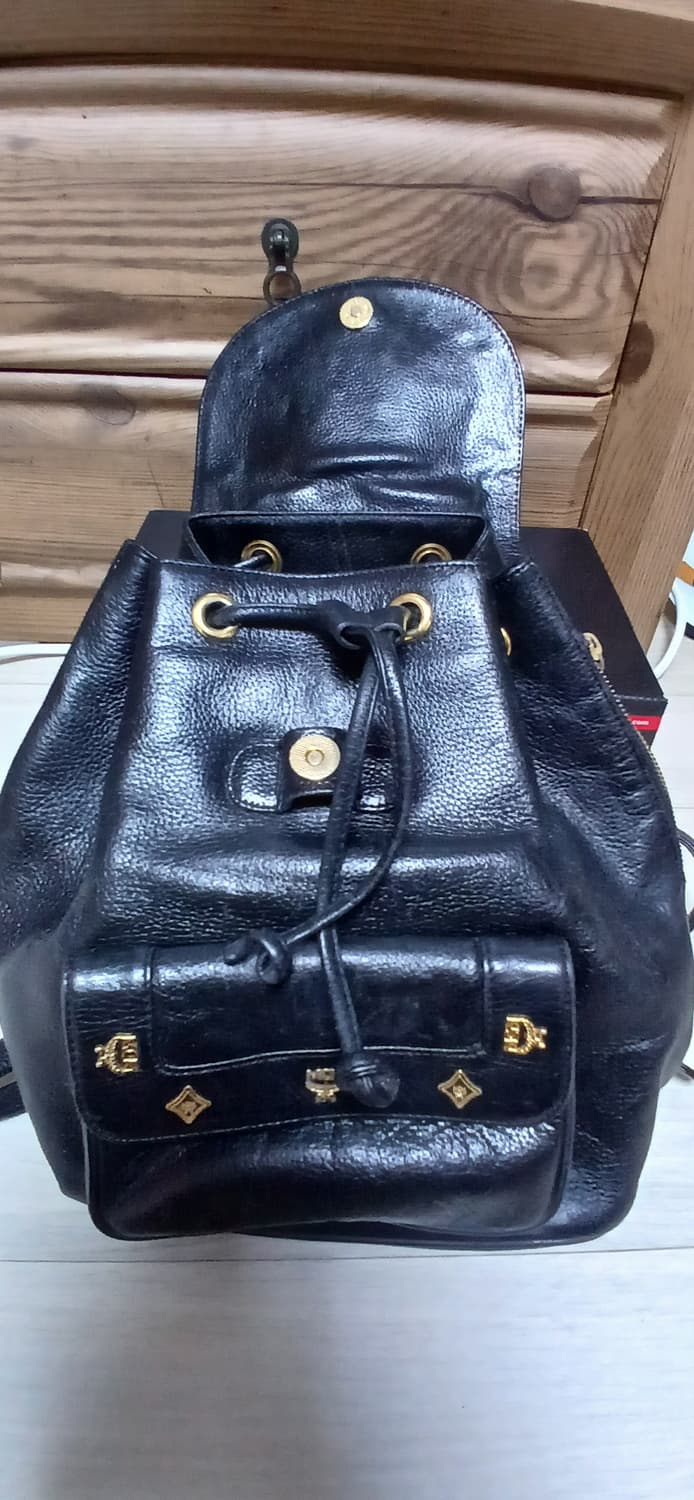 MCM 블랙 가죽 백팩  상품이미지7