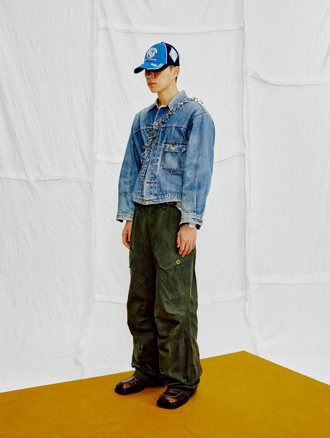 노우웨이브 코튼 왁스 빅 포켓 카고 팬츠 KNP017m(KHAKI) 상품이미지4