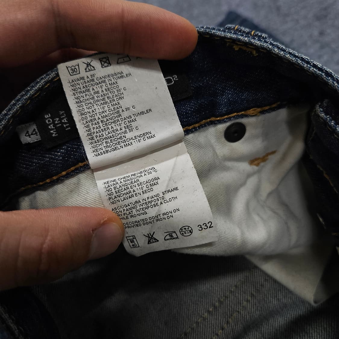 디스퀘어드2 데미지 페인팅 데님 팬츠 급처 상품이미지6