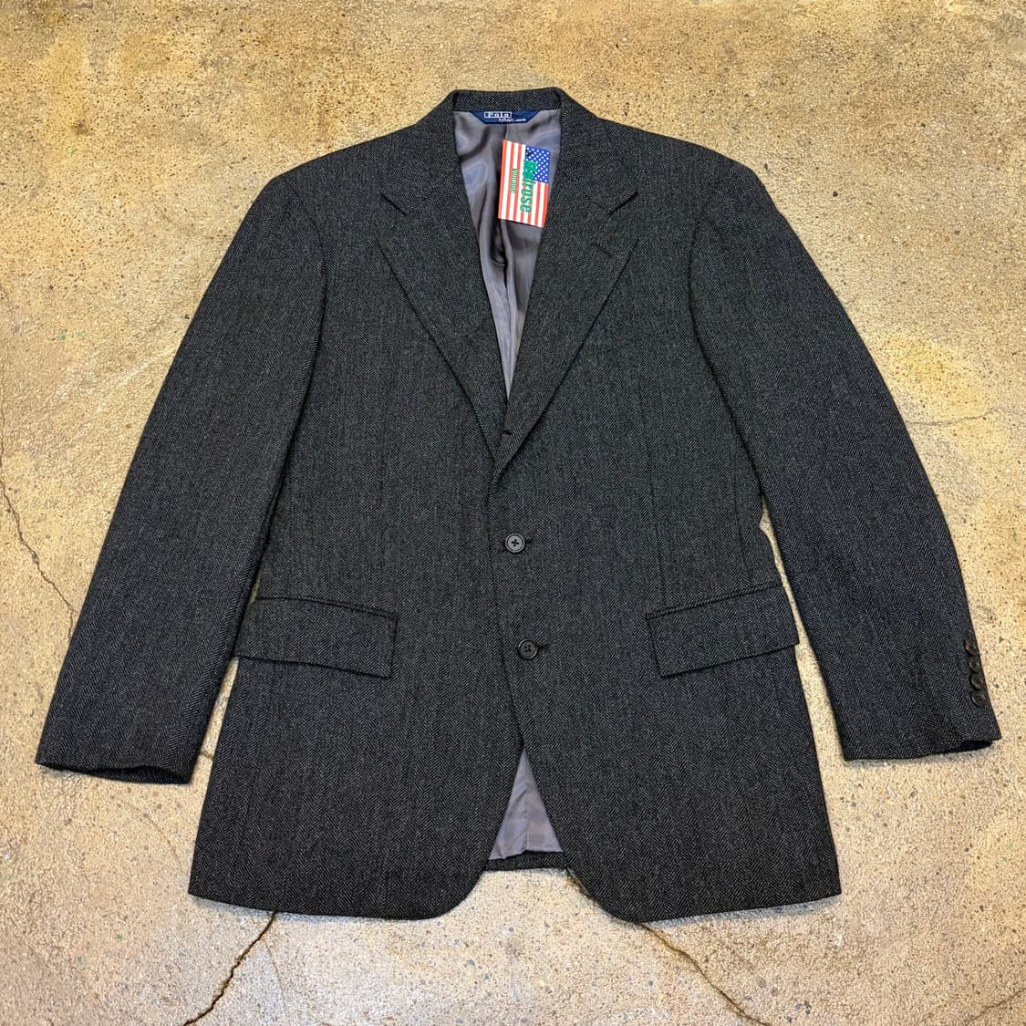 90s USA 폴로랄프로렌 정품 빈티지 울 블레이저 정장 마이 상품이미지1