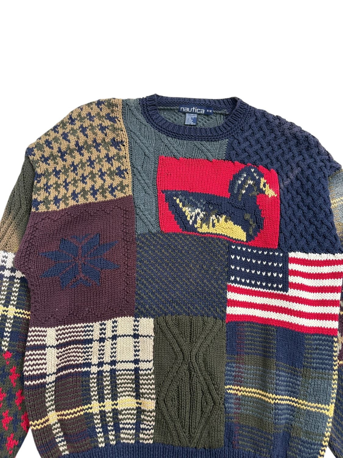 노티카 패치워크 니트 상품이미지5