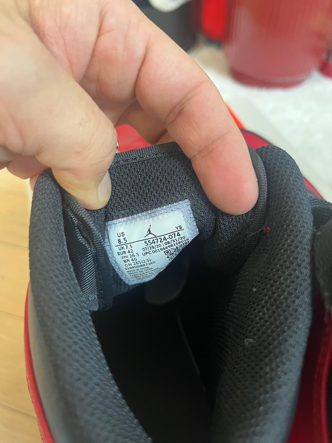 [신발]나이키 조던1 브레드 미드 265 상품이미지5