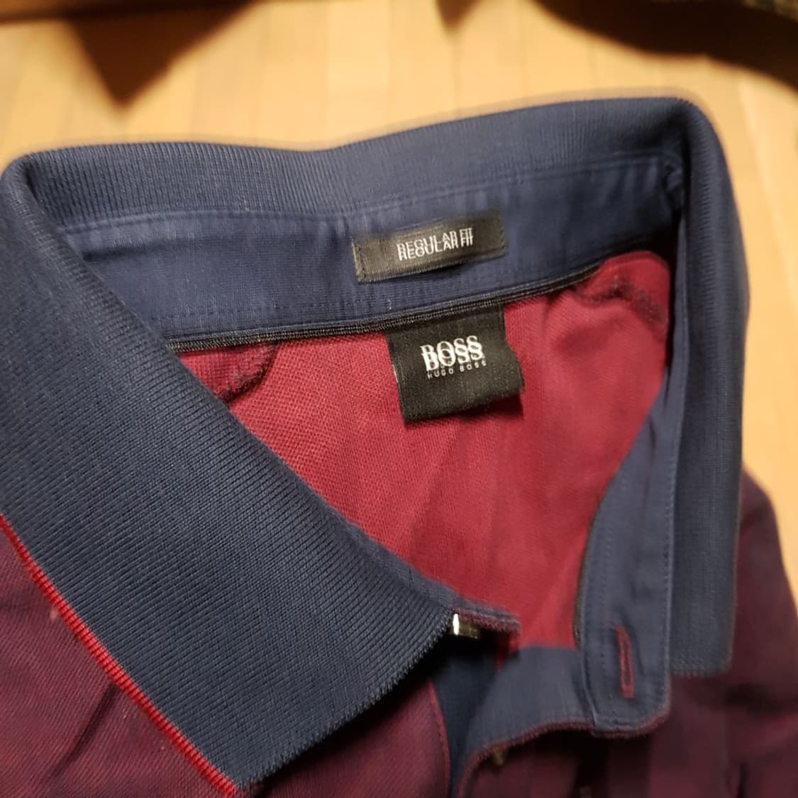 XL / 명품 휴고보스 / 버건디 긴팔셔츠 / 토골 상품이미지5