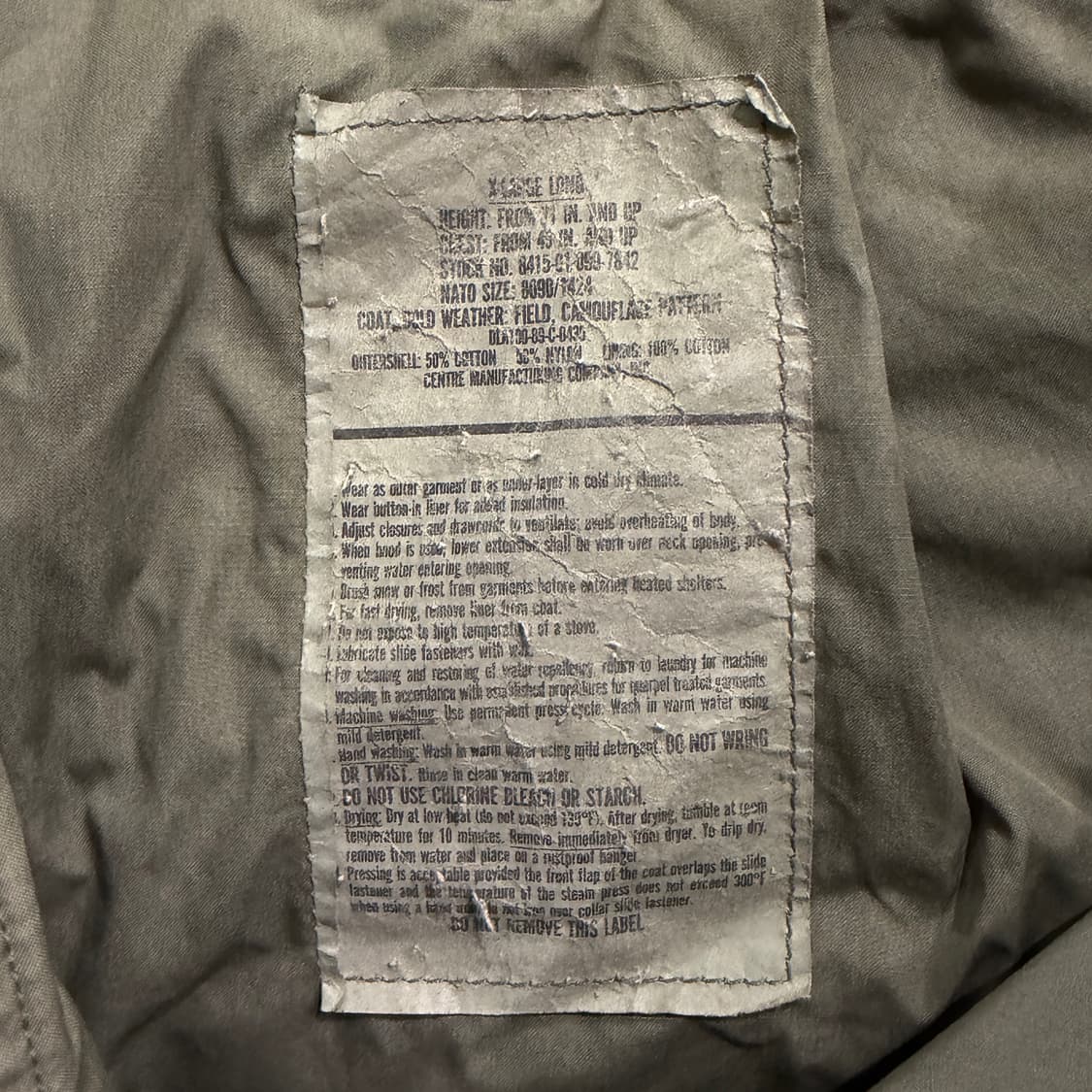 [XL] ECWCS US army 우드랜드 M65 필드자켓 상품이미지8