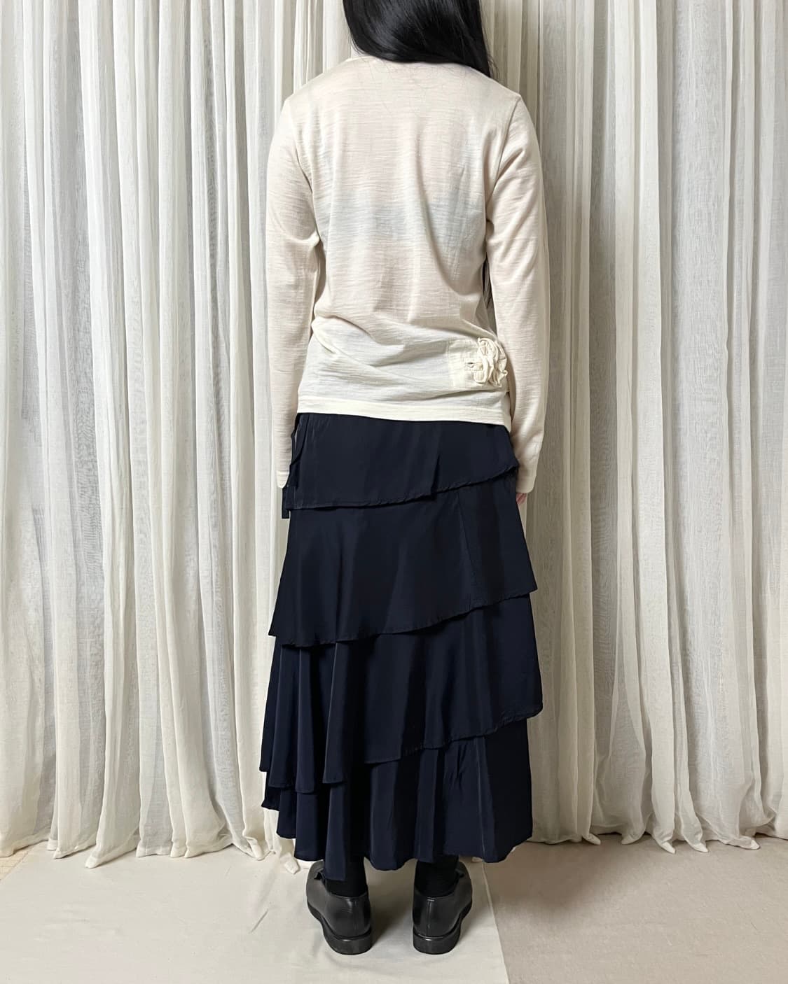 꼼데가르송 절개 프릴 울 컷앤소 comme des garcons 상품이미지3