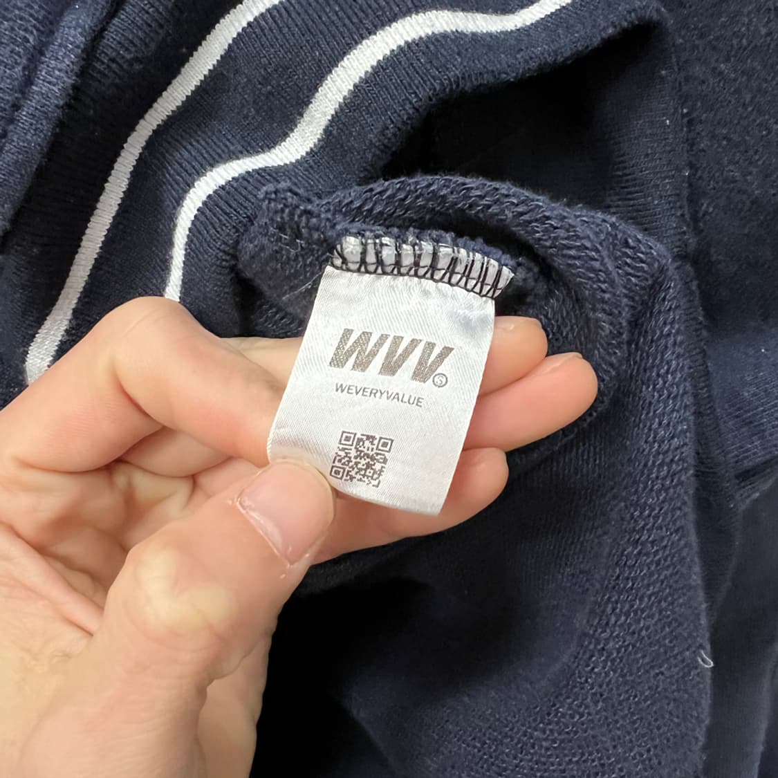 위베리벨류 오버핏 브이넥 헤비 맨투맨 L 상품이미지4