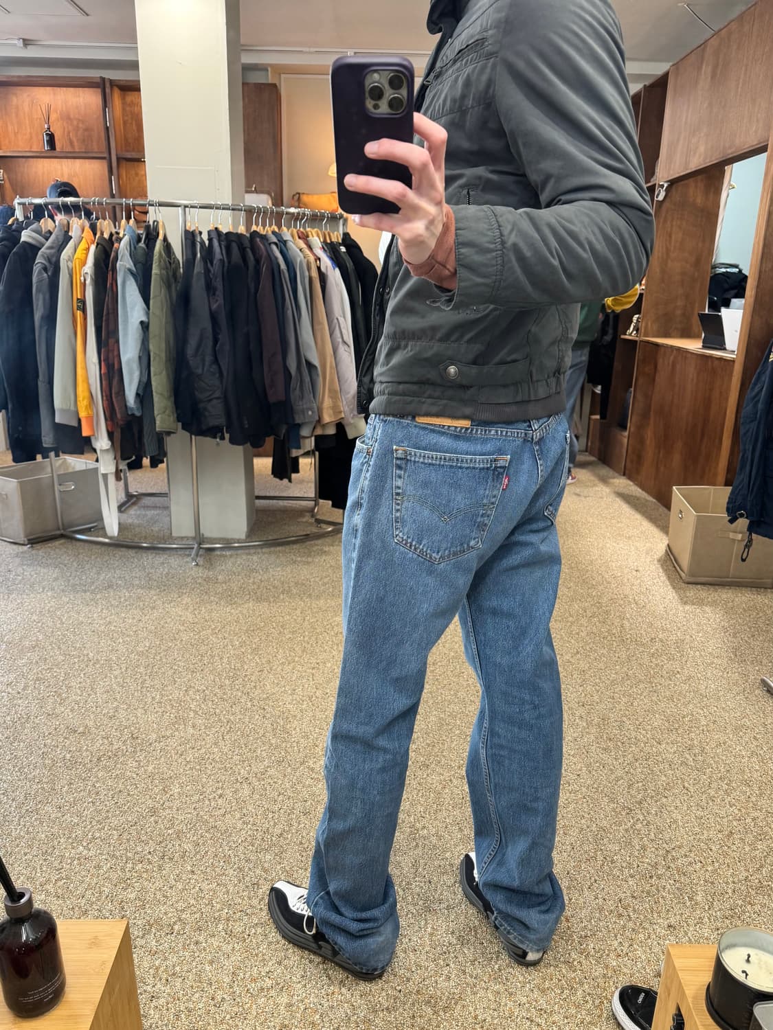 리바이스 505 중청 데님 청바지 34 34 레귤러 스트레이트 상품이미지8