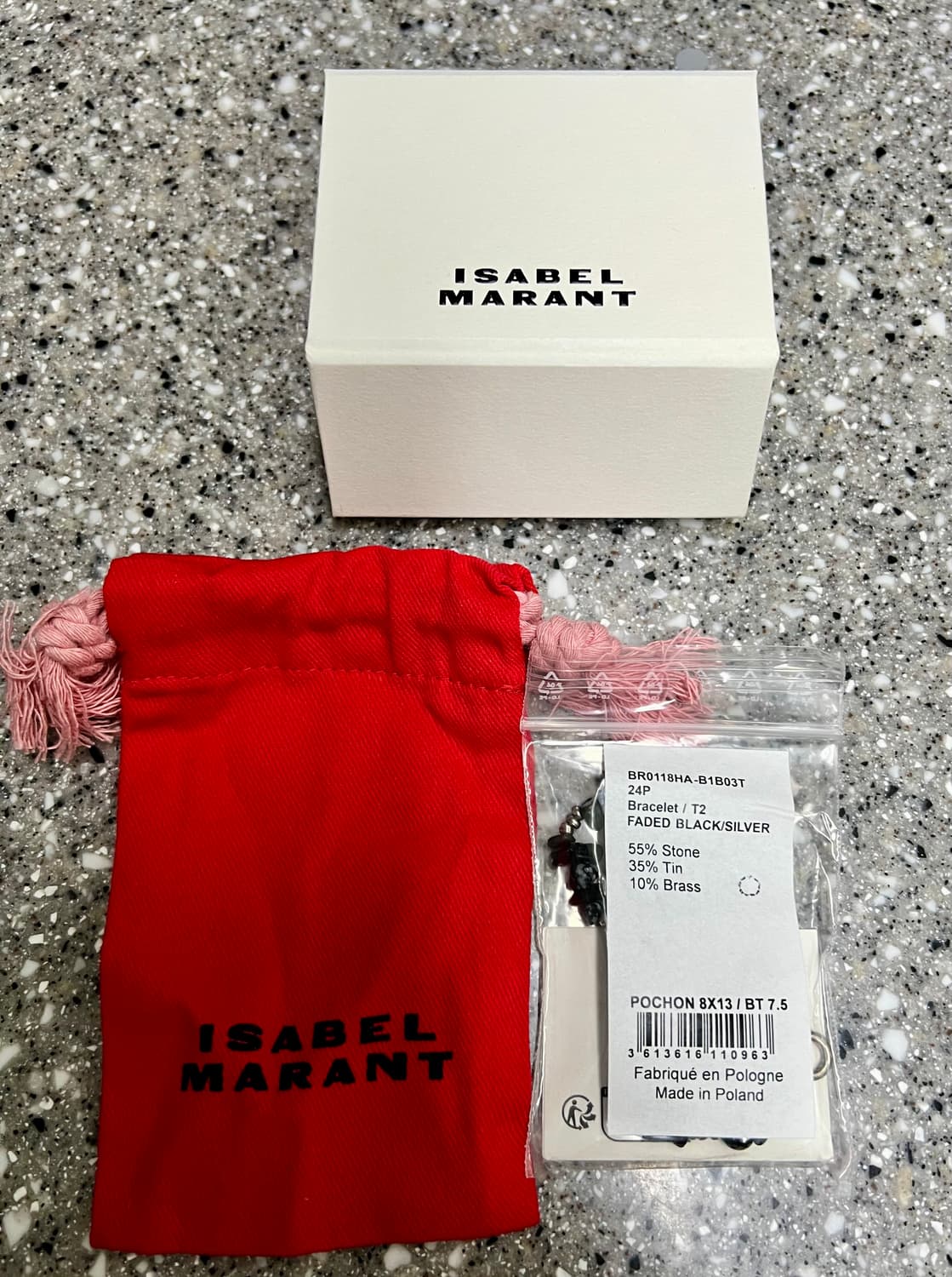 [m] 이자벨 마랑 블랙 프리스코 브레이슬릿 팔찌 상품이미지4