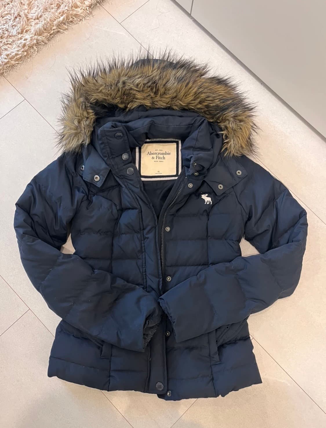 아베크롬비 퍼 패딩 xs 울프죠 y2k 갸루 상품이미지1