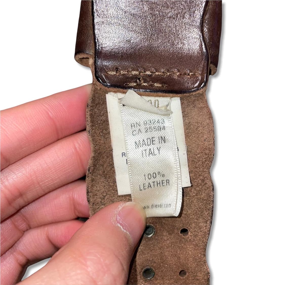 디젤 빈티지 스터드 벨트(Made in Italy) 상품이미지4