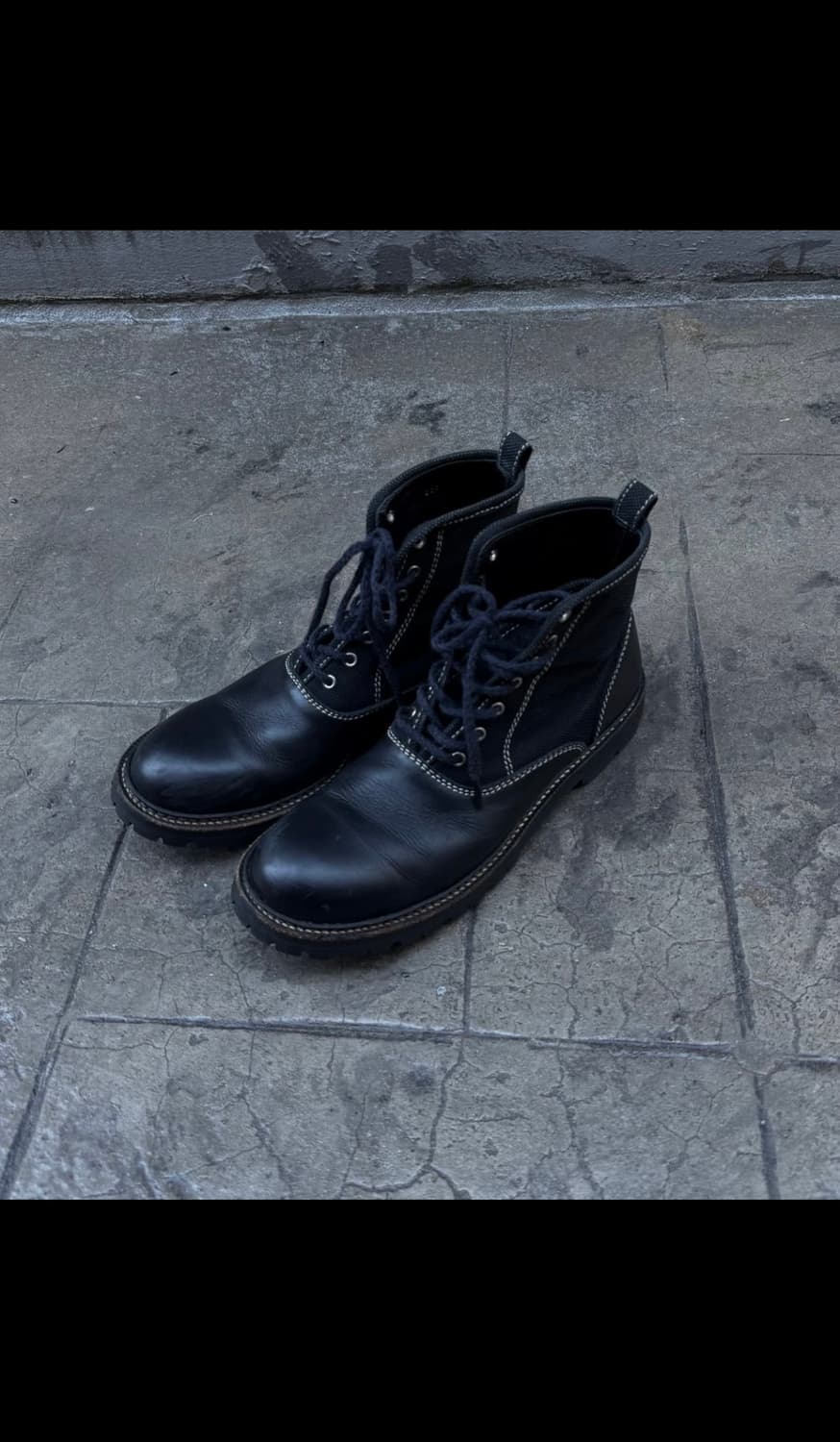 꼼데가르송 옴므 스티치 이중 도킹 부츠 상품이미지5