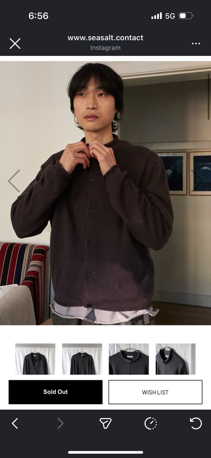 sea salt sea 가디건 블랙 3사이즈 상품이미지3