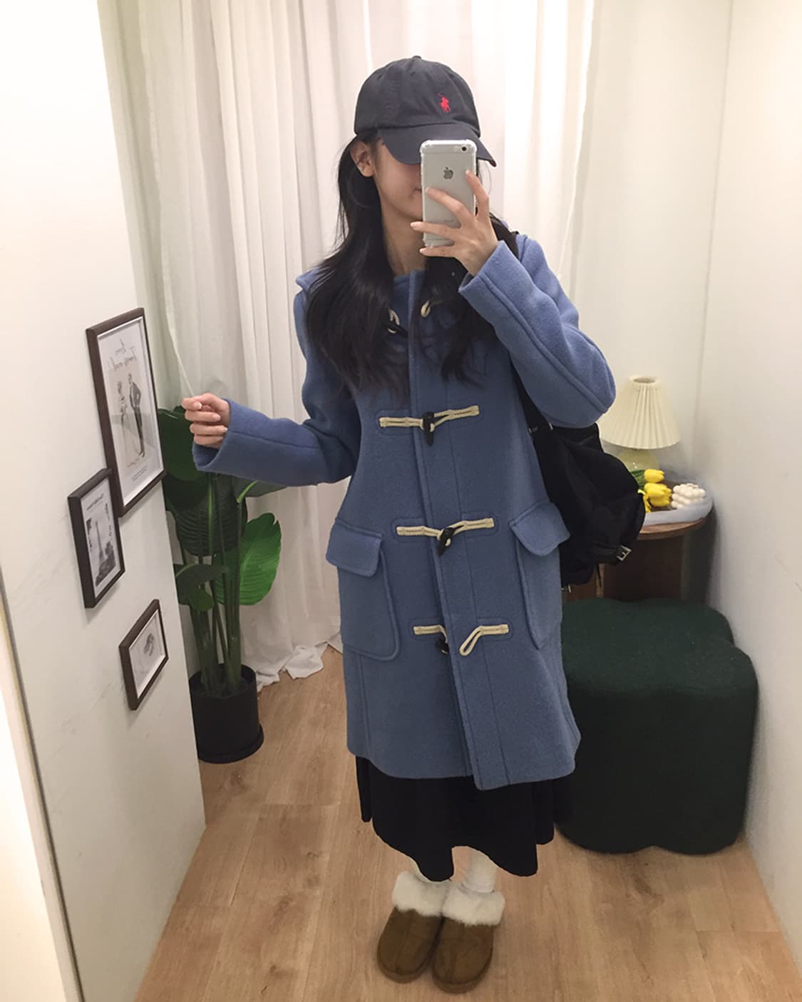 여성 유니클로 더블 떡볶이코트 95 상품이미지2