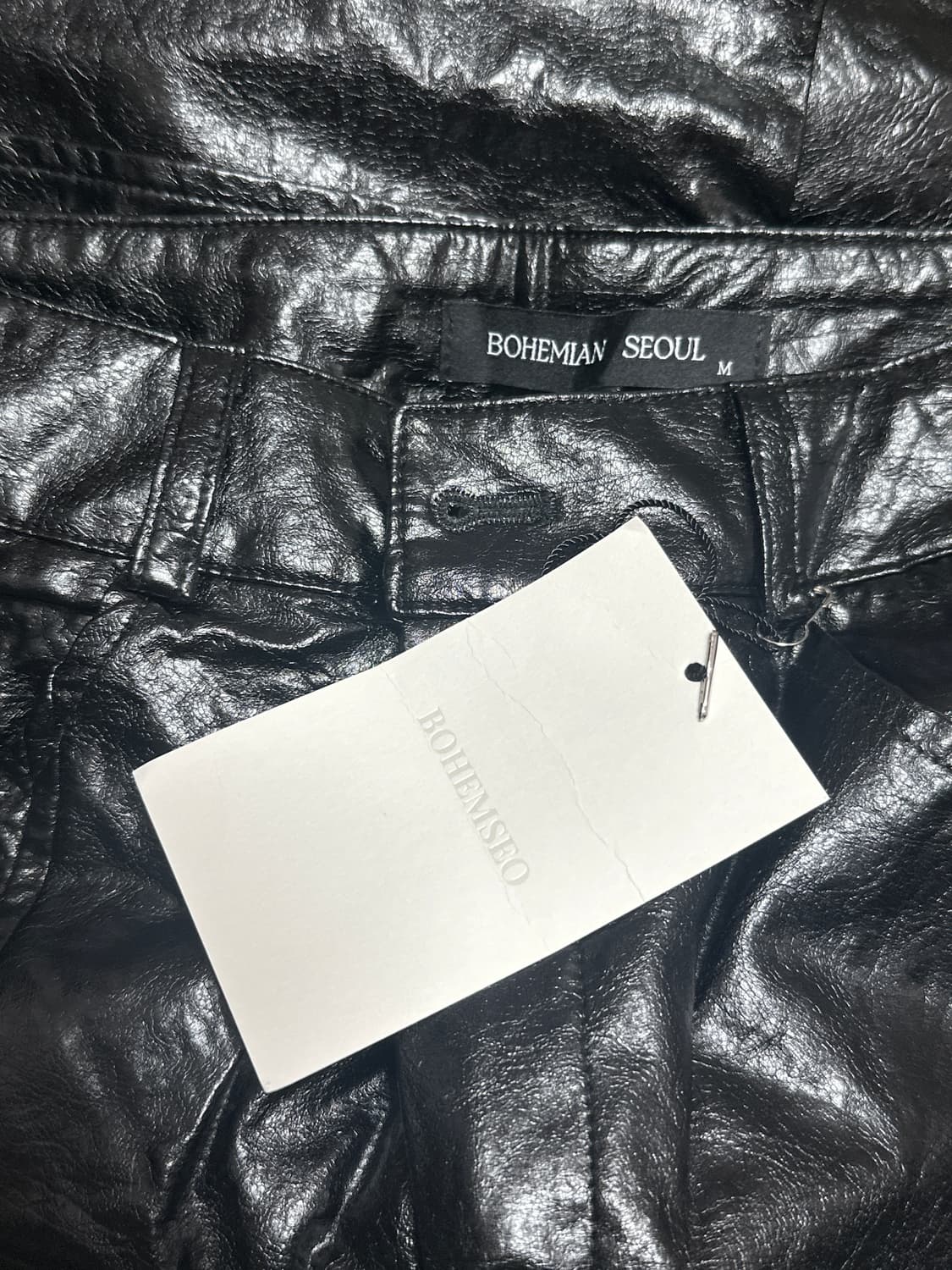 보헤미안 서울 라인 레더 팬츠 (새상품) 상품이미지3