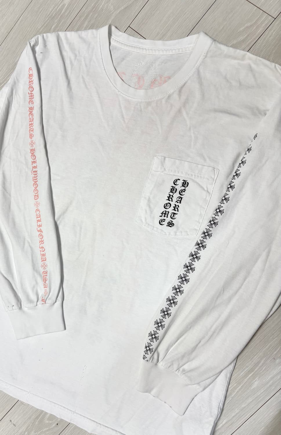 크롬하츠 핑크 아이차트 롱슬리브 상품이미지1