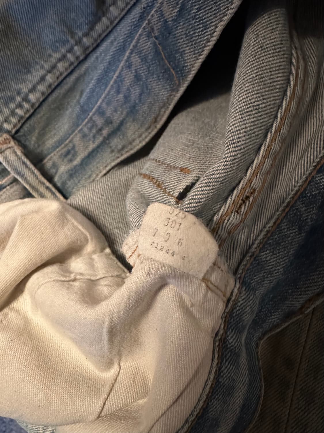 80s USA 빈티지 리바이스 501 66후기 셀비지 데님 팬츠 상품이미지10