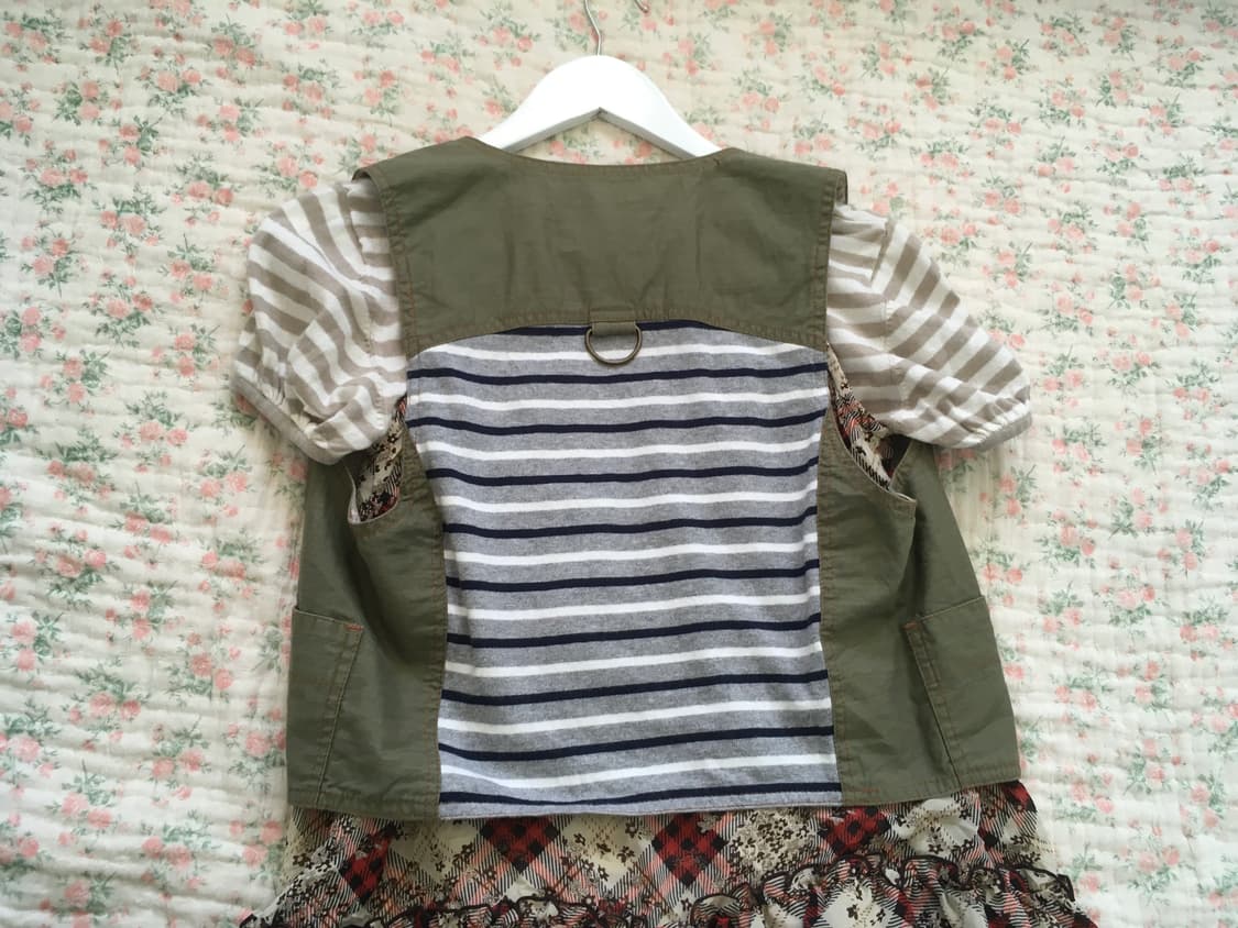 빈티지 모리 포켓 레이어드 베스트 상품이미지6