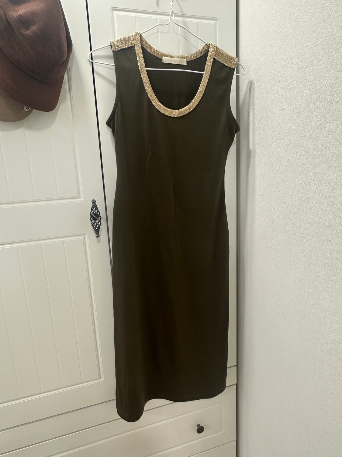 에고이스트 날개 윙 큐빅 나시 롱원피스 카키 오네갸루 갸루 라떼갸루 상품이미지2