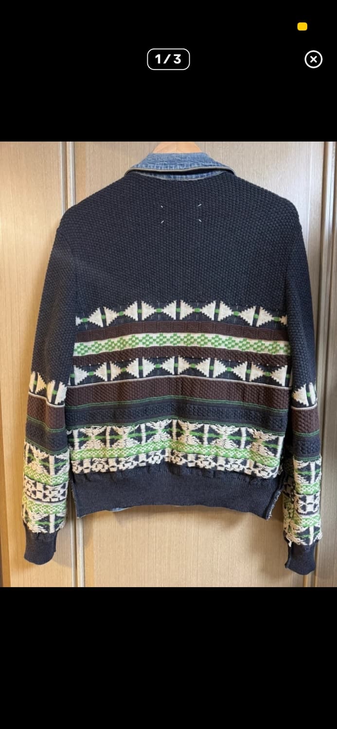 메종 마르지엘라 니트 믹스 데님 자켓 상품이미지2