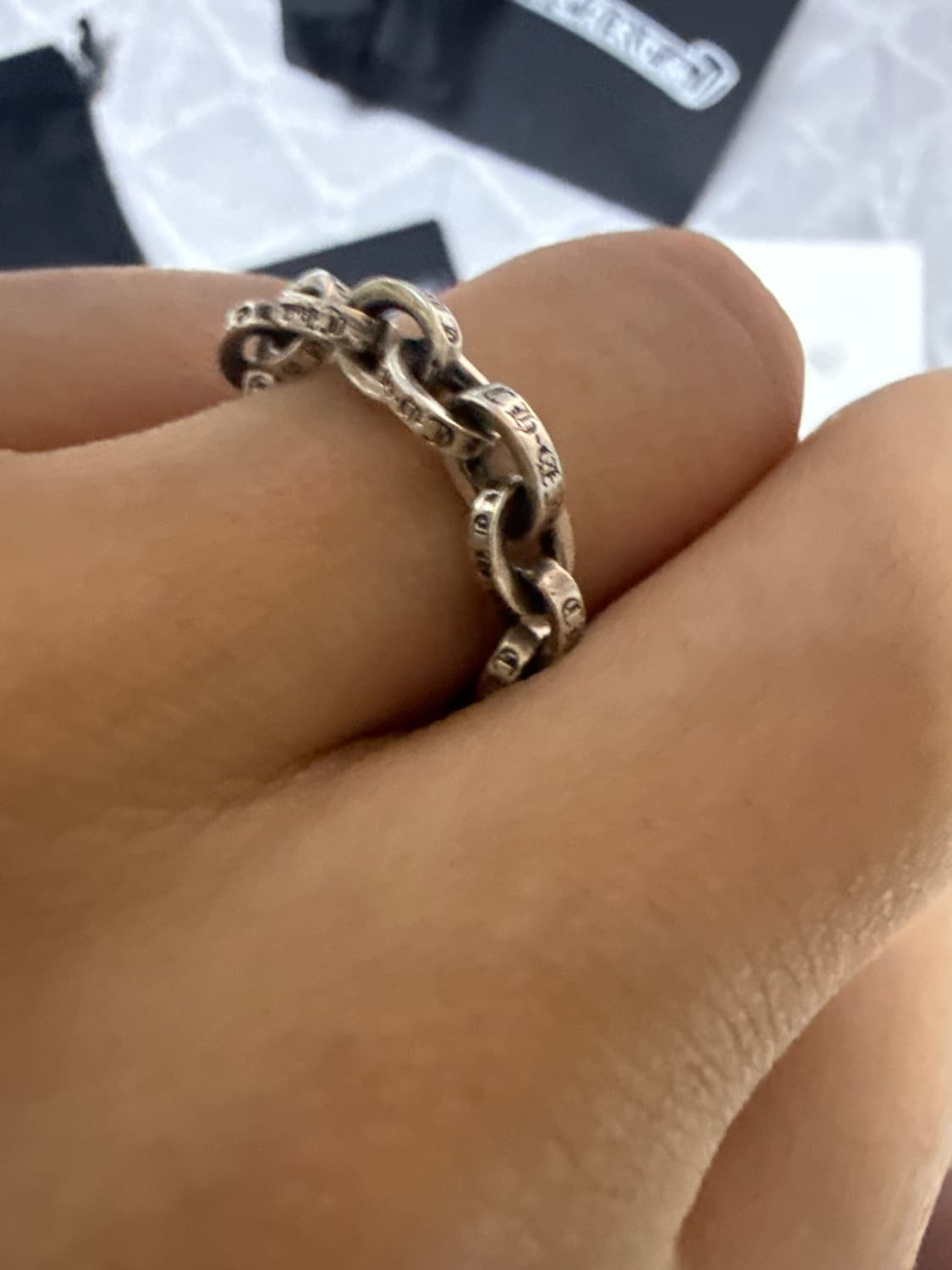 크롬하츠 페이퍼체인링 18링크 상품이미지3