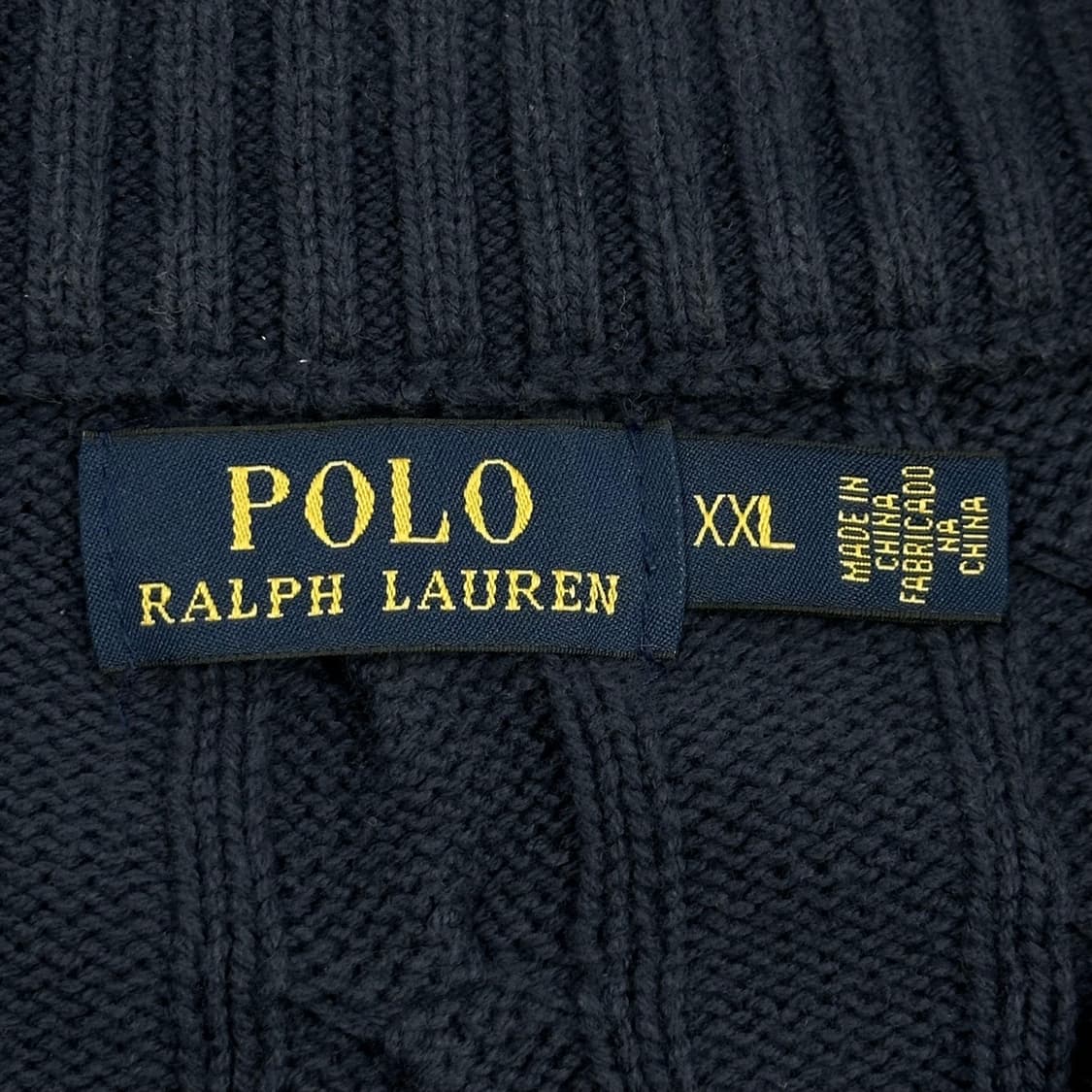 폴로 랄프로렌 포니 네이비 반집업 니트 (XXL) 상품이미지5
