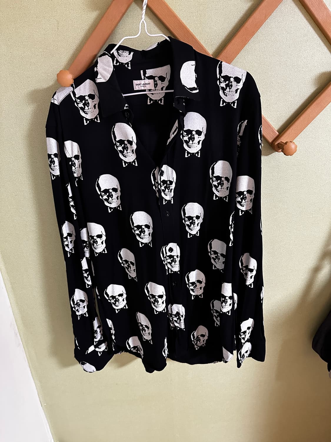 생로랑 파리 스컬 패턴 셔츠 정품 상품이미지1