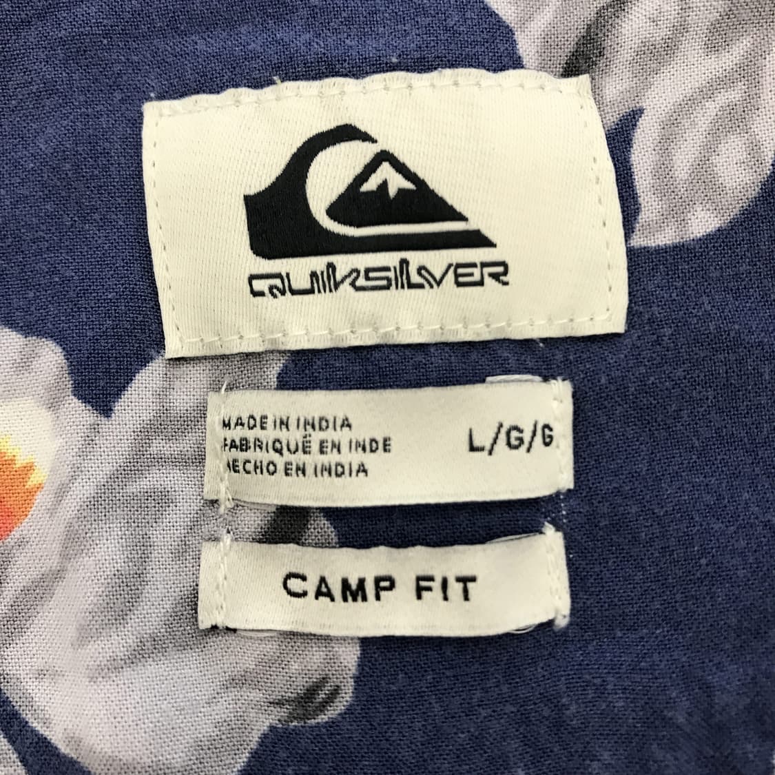 퀵실버 QUIKSILVER 캠프핏 반팔셔츠 [ L] 상품이미지4