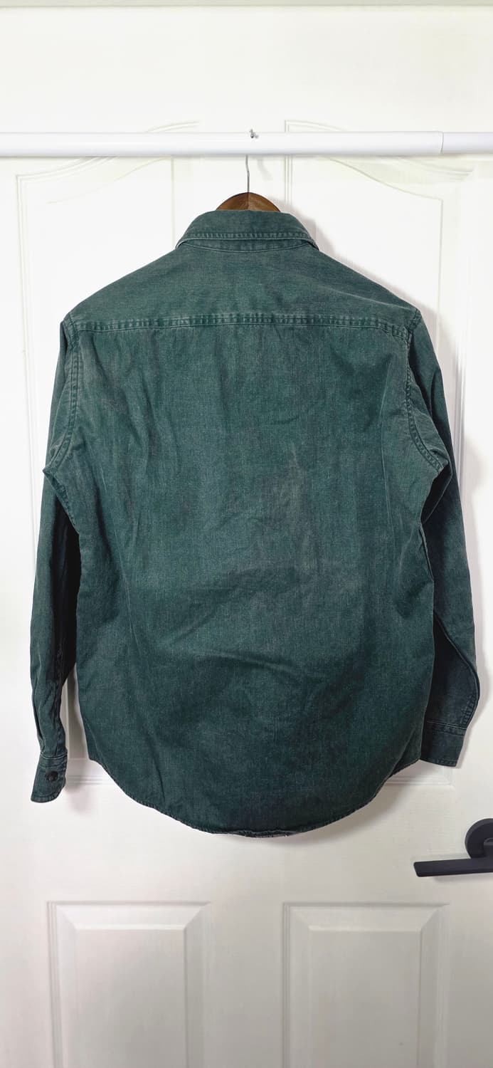 L.L.Bean 그린 플란넬 워크 셔츠 S 상품이미지2