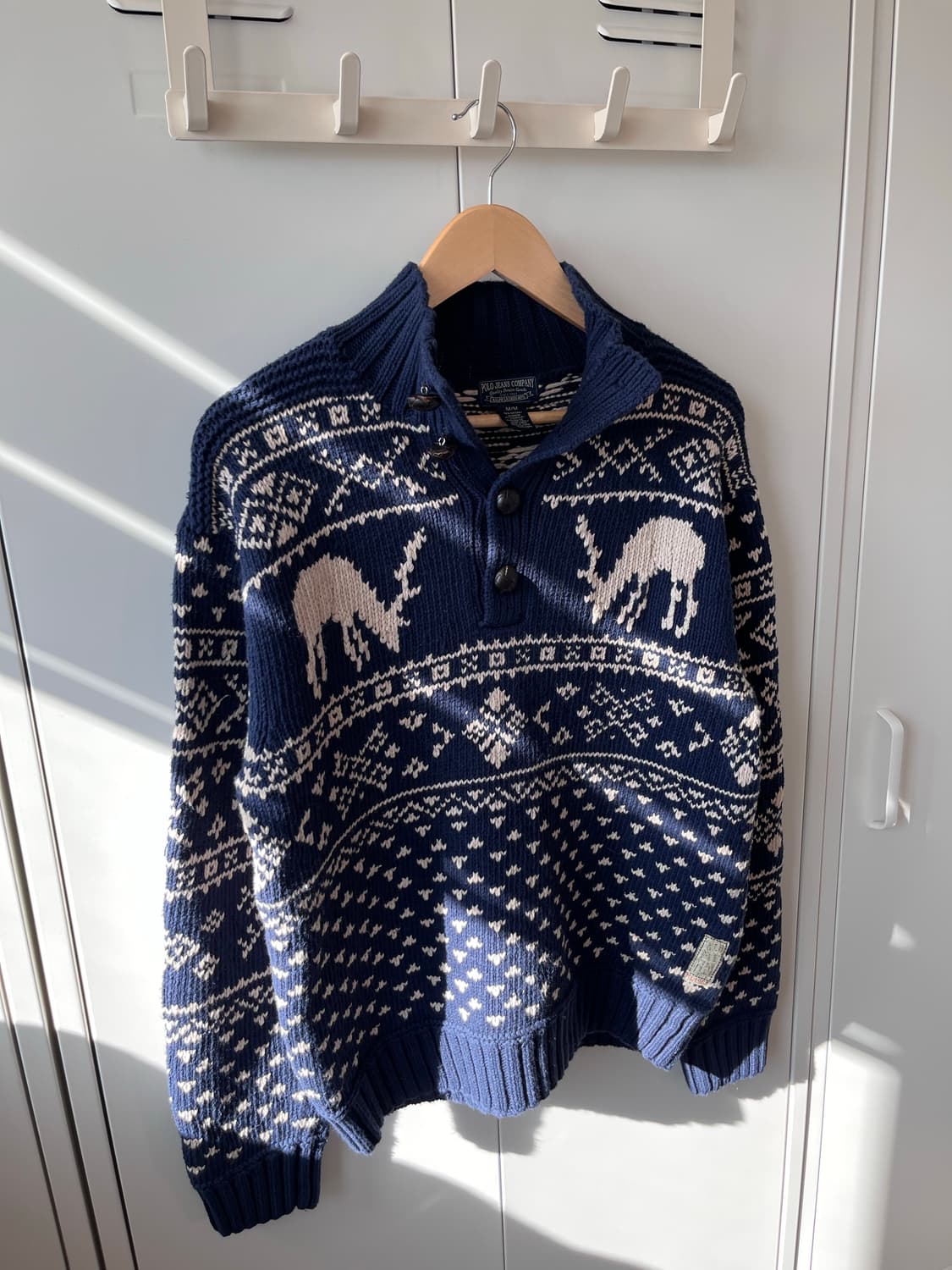 Polo jeans company 사슴 노르딕 헤비 코튼 니트 상품이미지6