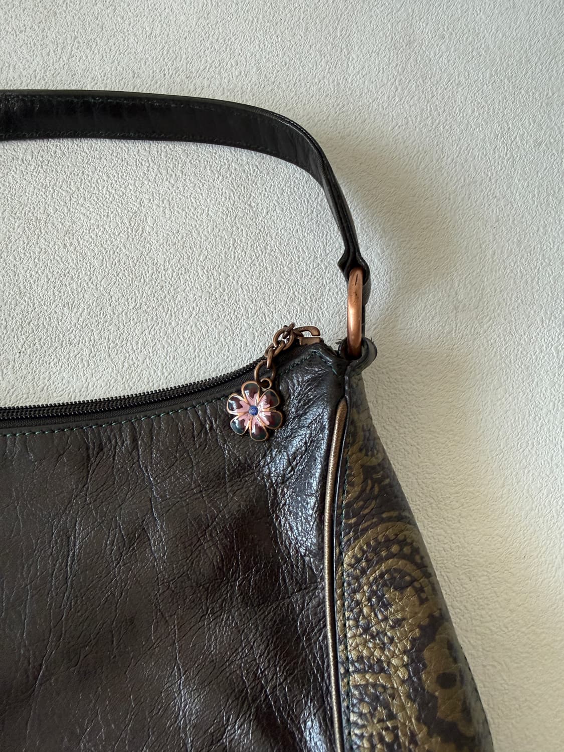 Pre owned 레더 숄더백 상품이미지5