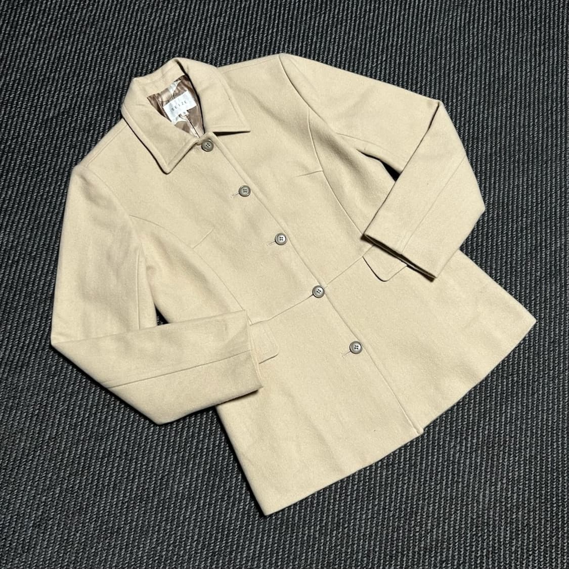 [M] Seize 우먼즈 베이지 울 모직 자켓 상품이미지4