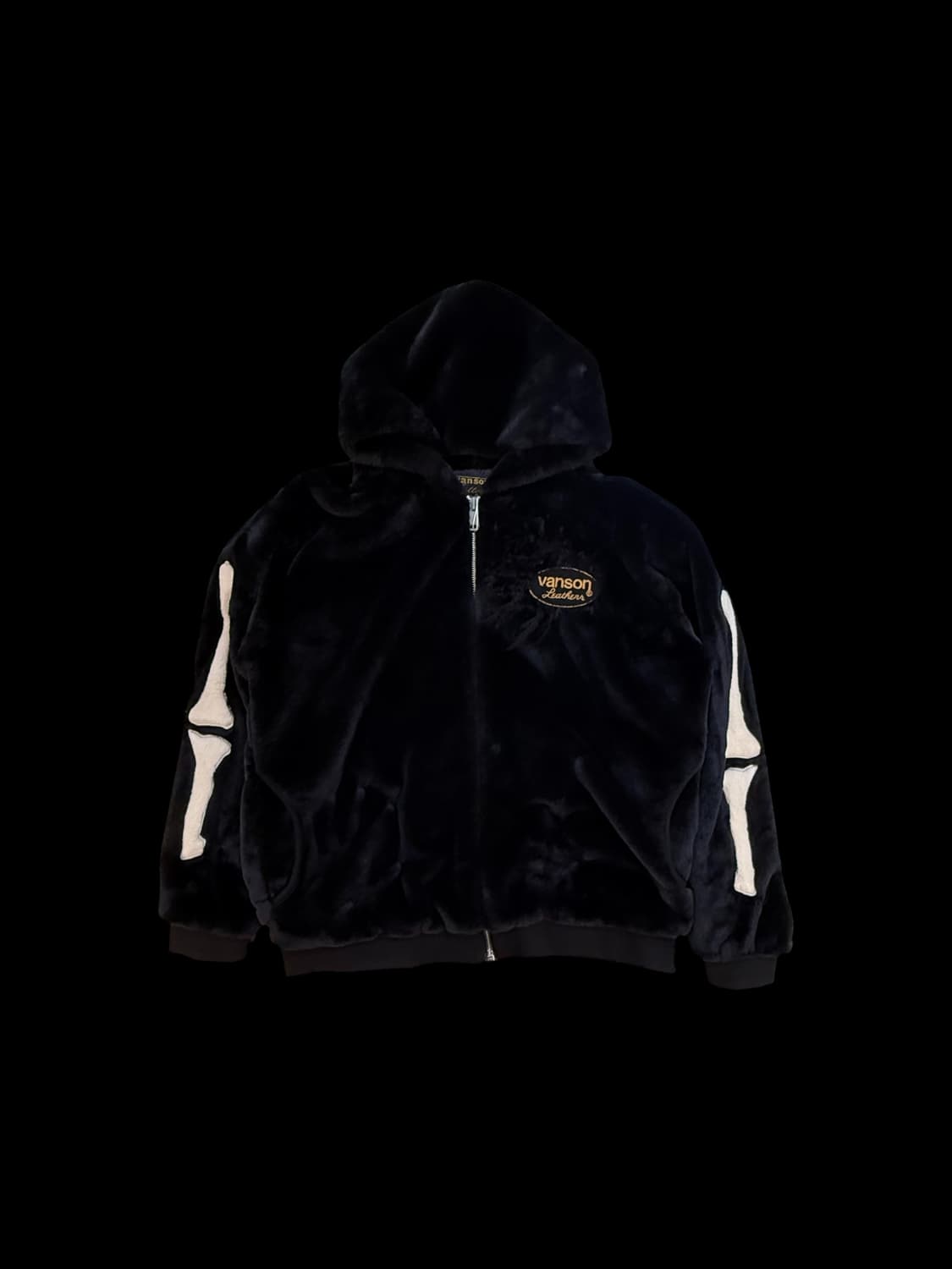 반슨 퍼 스켈레톤 후드집업 상품이미지1