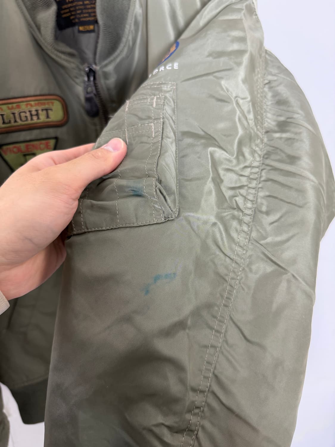 미공군 항공점퍼 ma1 봄버자켓 블루종  상품이미지4