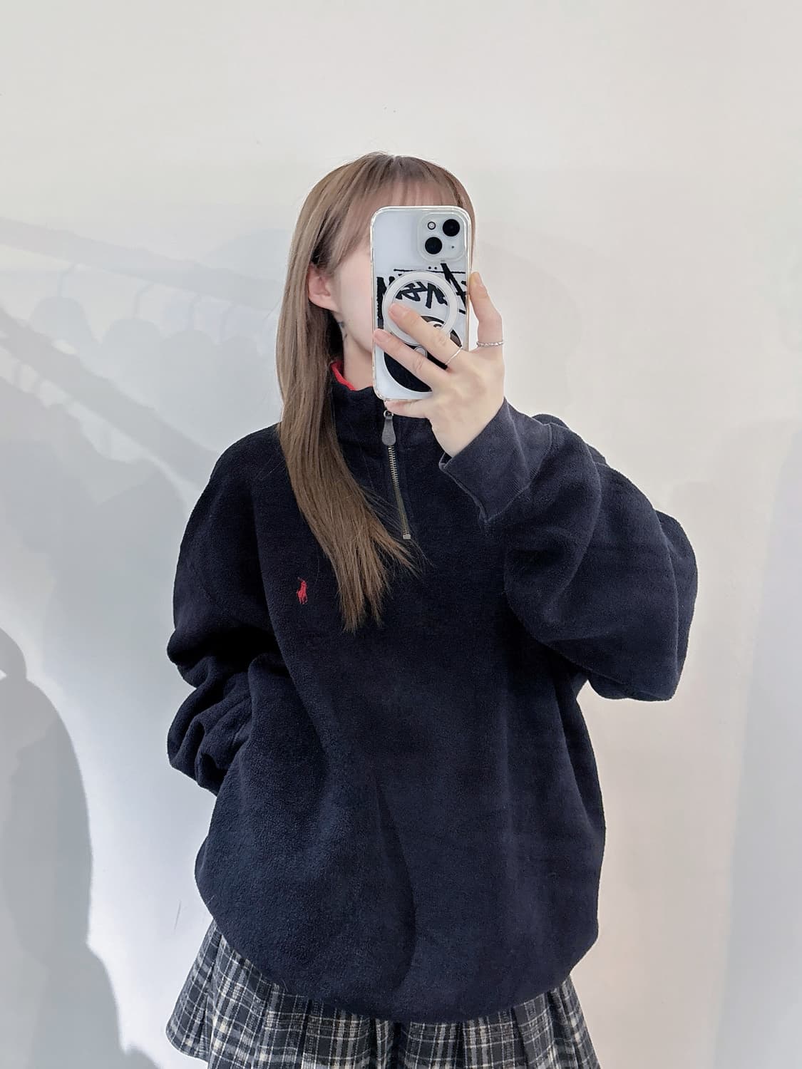 폴로랄프로렌 90‘s Japan 포니 후리스 반집업 상품이미지1