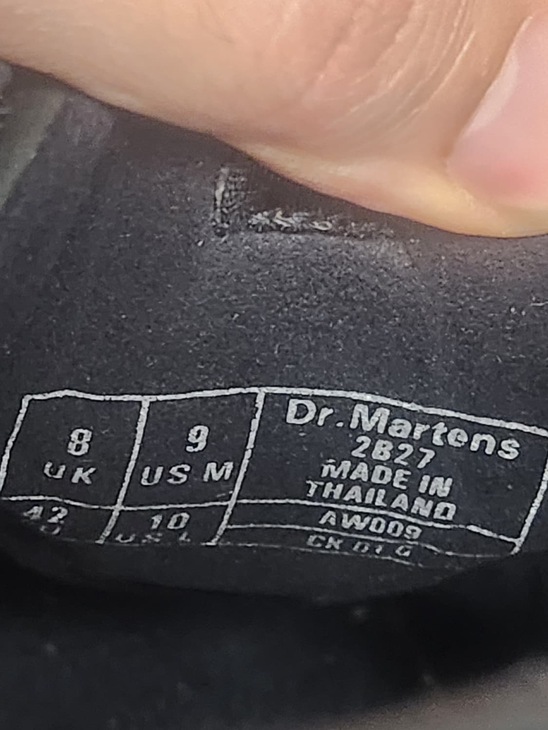 닥터마틴 2827 빈티지 블랙 스티치 스니커즈 270 상품이미지9