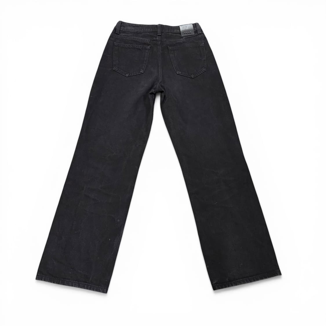 26 플랙 051 LOG 세미와이드 흑청 데님팬츠 상품이미지2