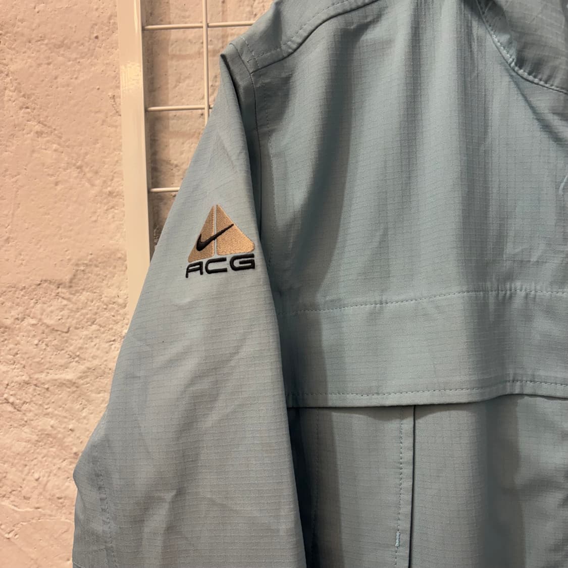 90s 나이키 ACG 올드스쿨 스카이블루 오버핏 바람막이 자켓 S 상품이미지5