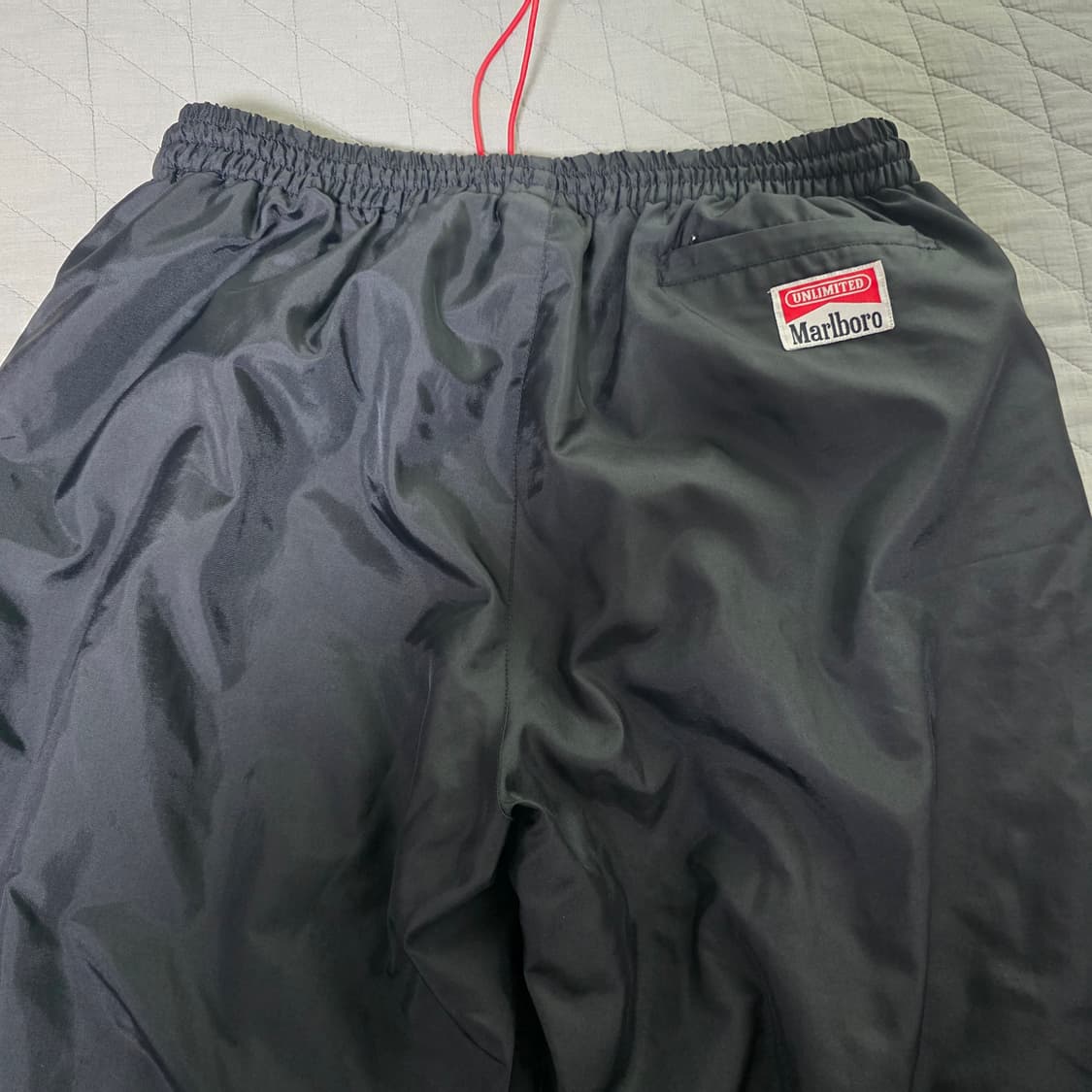 [L] 90s 빈티지 말보로 스키팬츠 블랙 상품이미지1