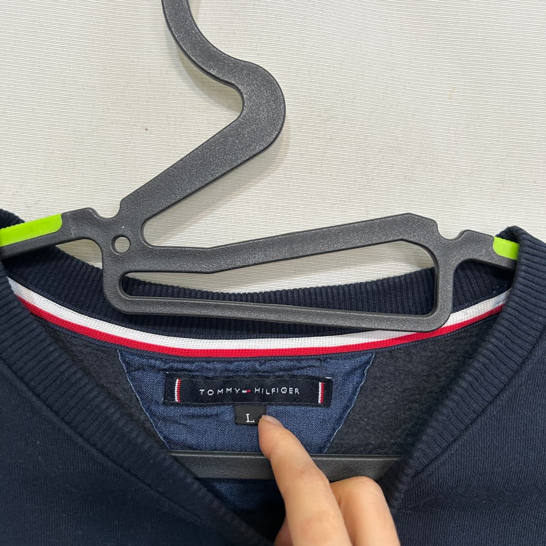 타미힐피거 남성 기모 맨투맨 L 상품이미지2