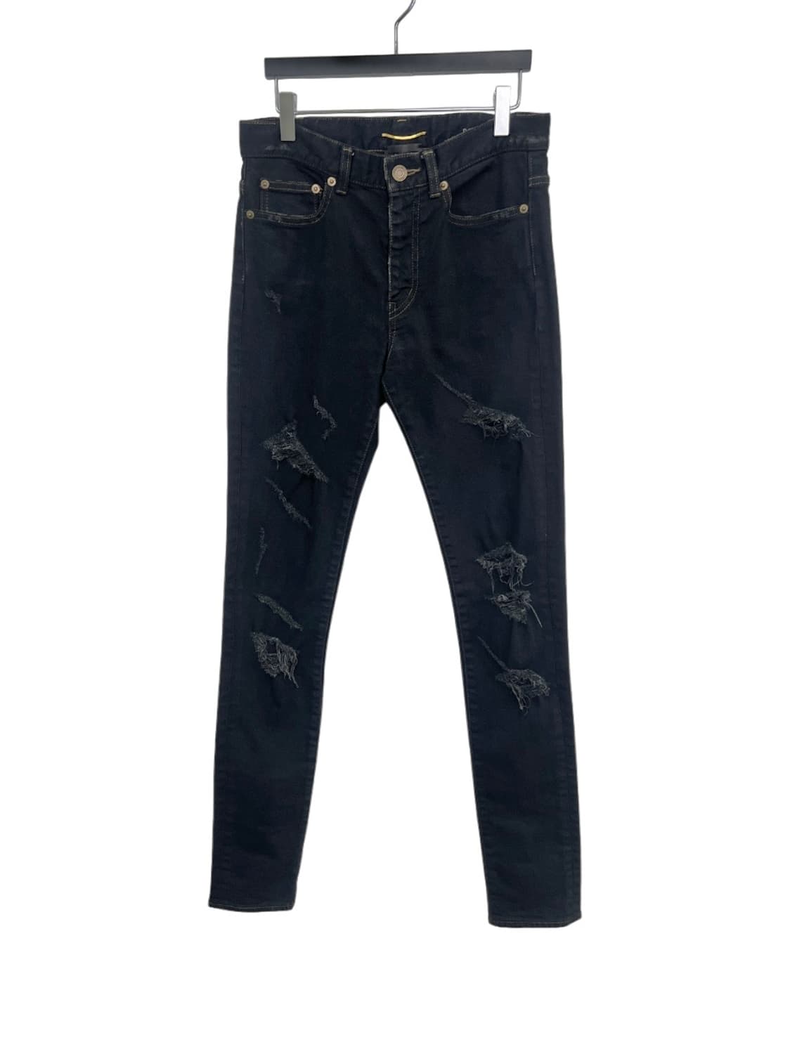Saint Laurent Paris 에디 슬리먼 15 셀비지 블랙디스진 상품이미지1