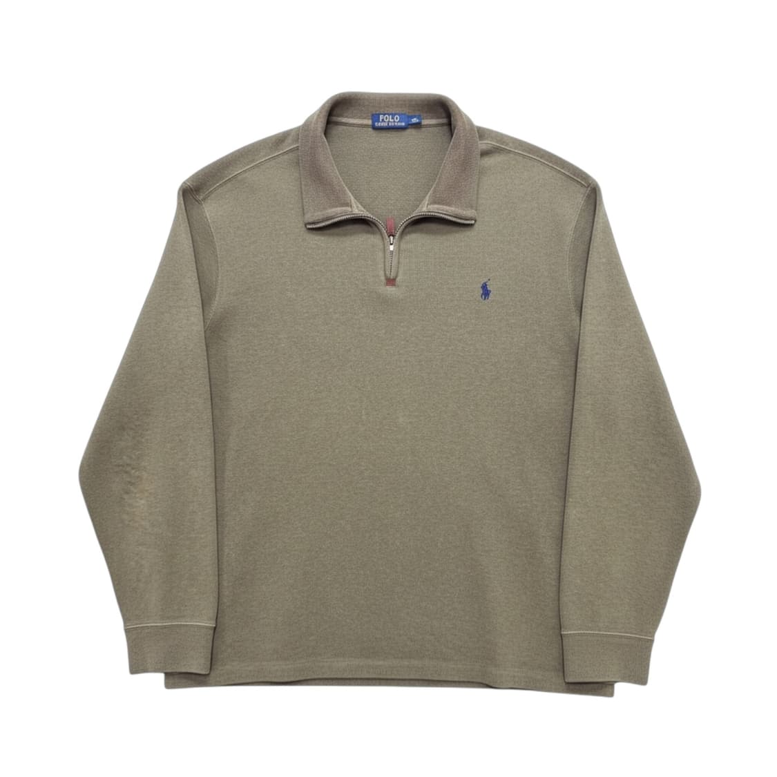 신형 폴로 랄프로렌 카키 반집업 면니트 상품이미지2