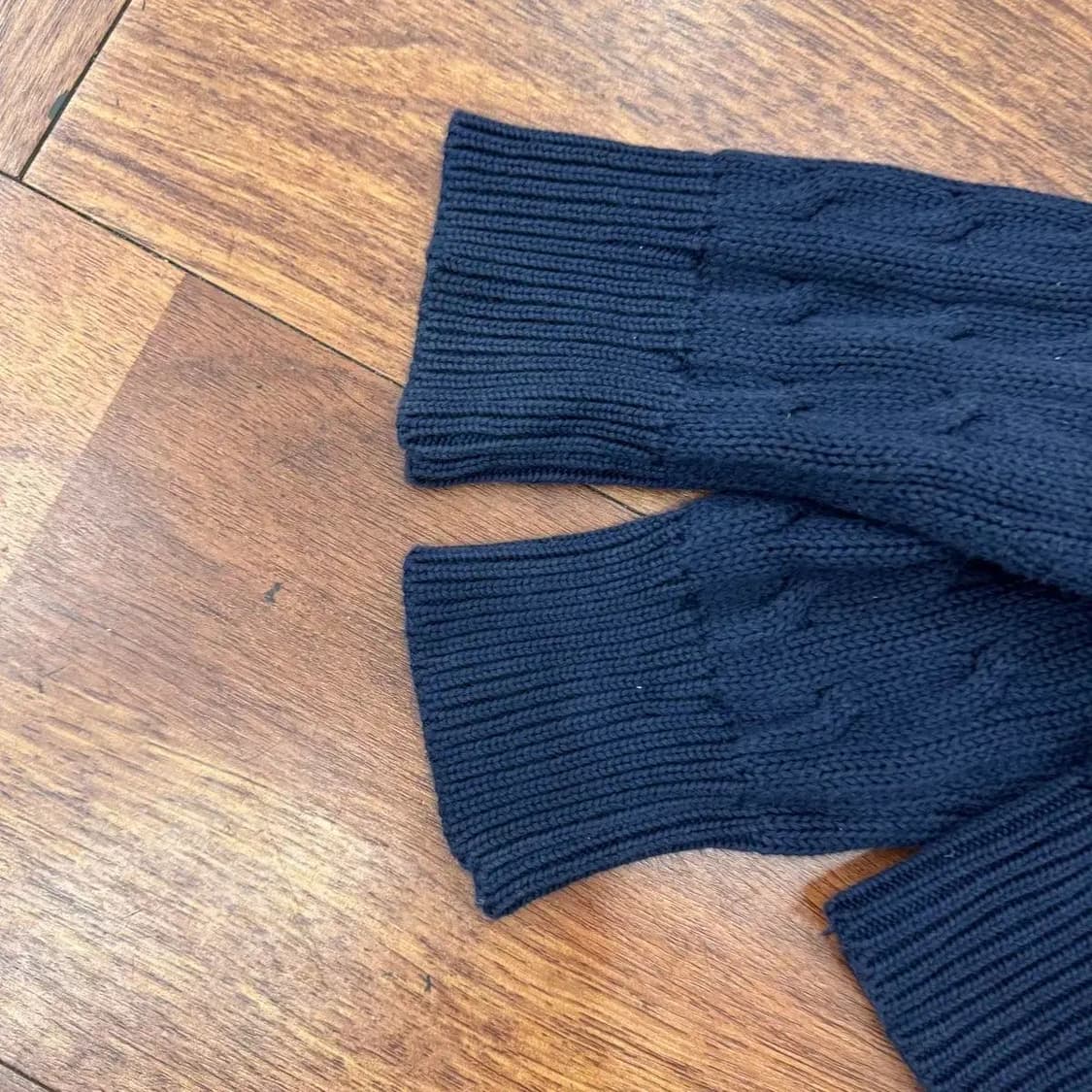 여성용 L 폴로 랄프로렌 네이비 케이블 니트 가디건  상품이미지4