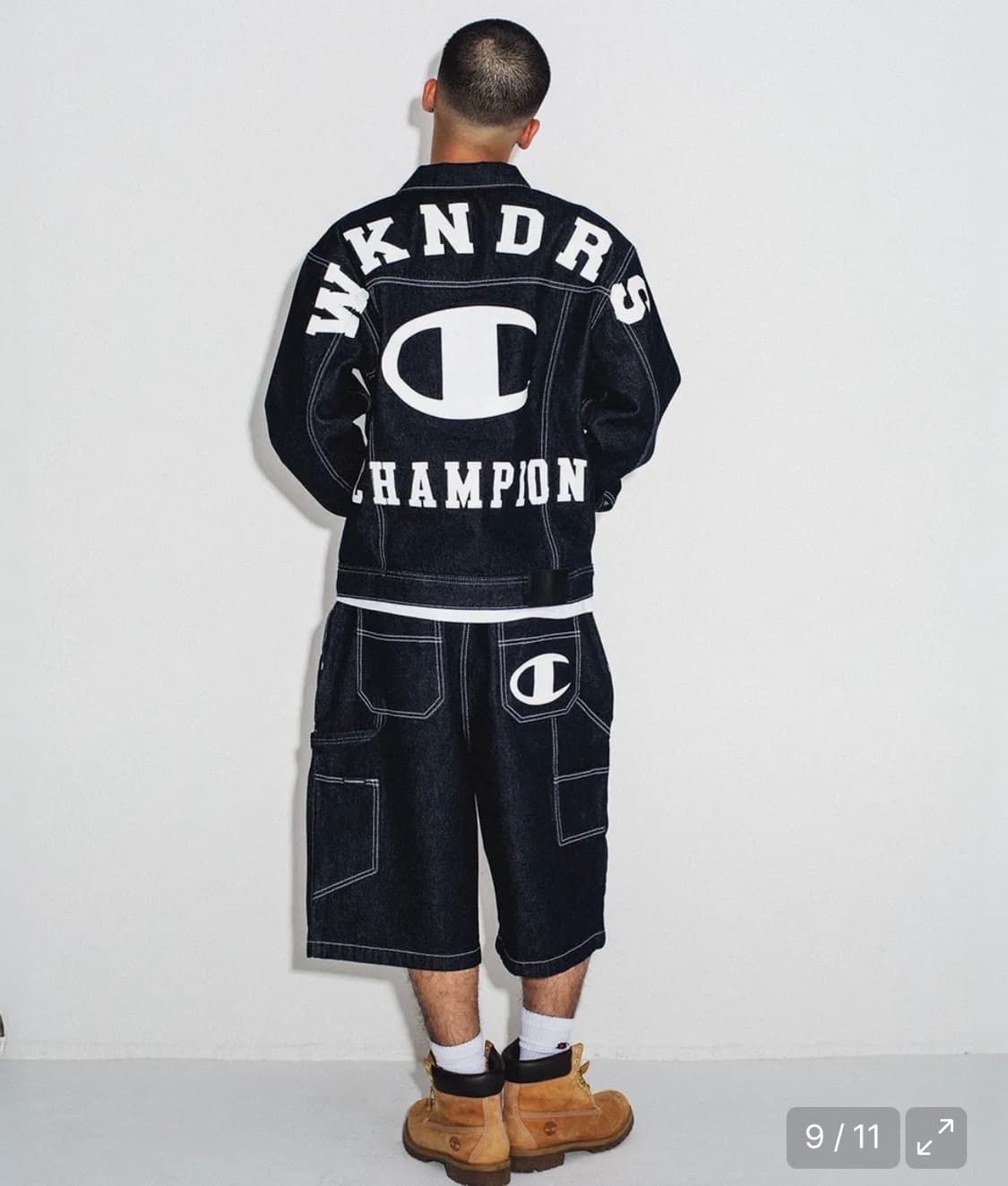위캔더스x 챔피온 CHAMPION DENIM TRUCKER JACKET  상품이미지3