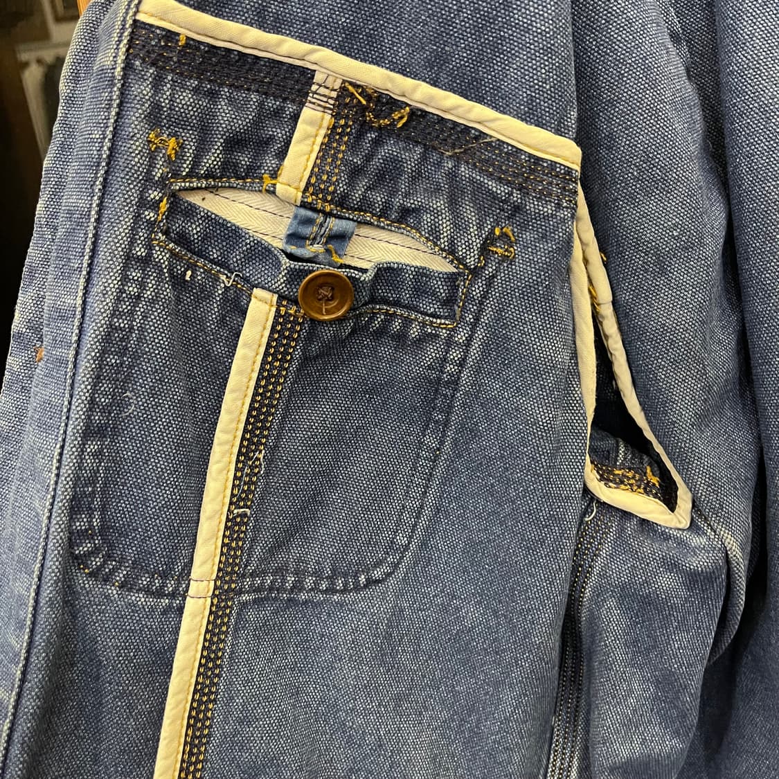 90's 바나나 리퍼블릭 데님워크자켓 상품이미지6