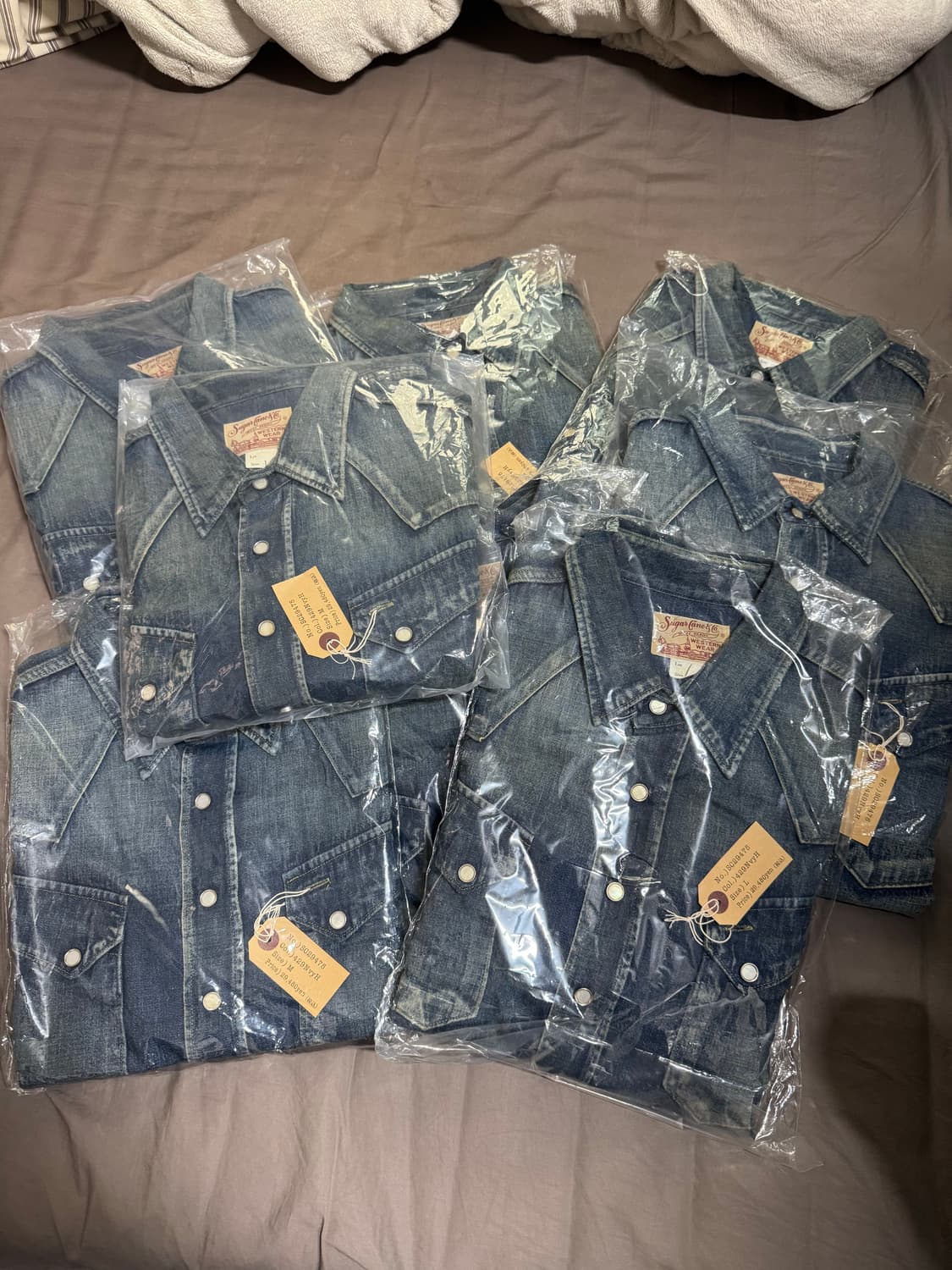 슈가케인 데님 웨스턴 셔츠/새상품(미개봉)/주우재 데님셔츠 상품이미지10